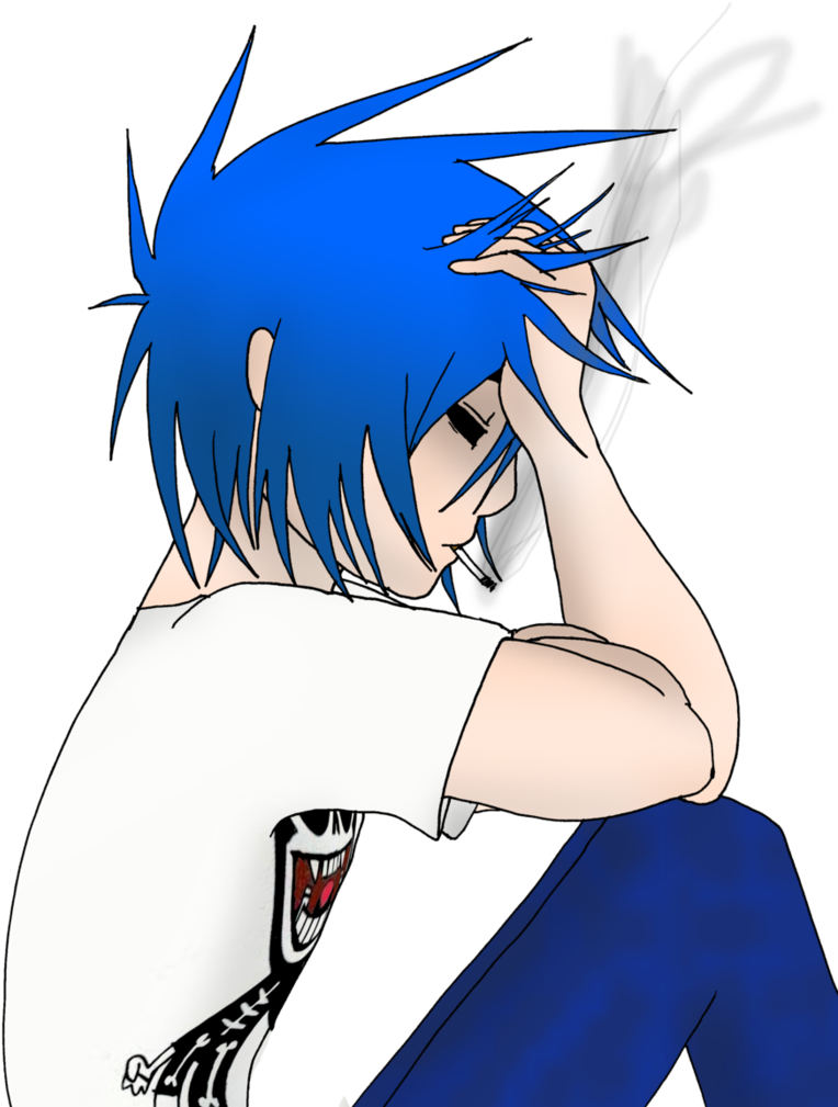 787 X 1014 4 - Gorillaz 2 D Anime Clipart (787x1014), Png Download