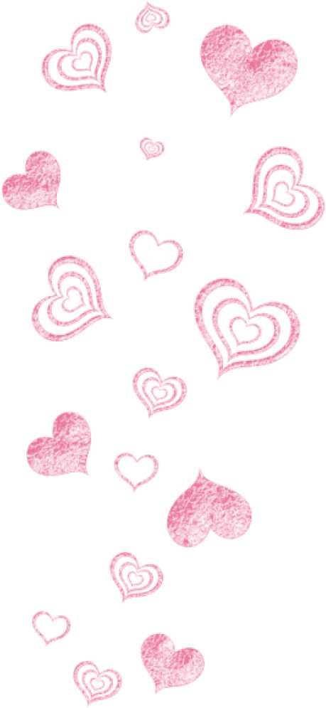 Download Decorative Picture Png - Pink Hearts Transparent Background Clipart (480x1033), Png Download