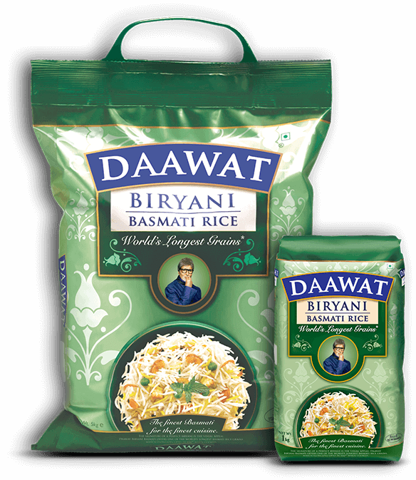 Daawat Biryani Basmati Rice Clipart (584x673), Png Download