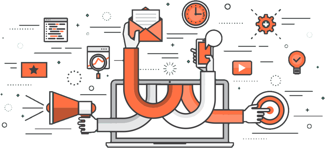 Email Marketing Services - Office 365 Digital Workplace Clipart (1071x487), Png Download