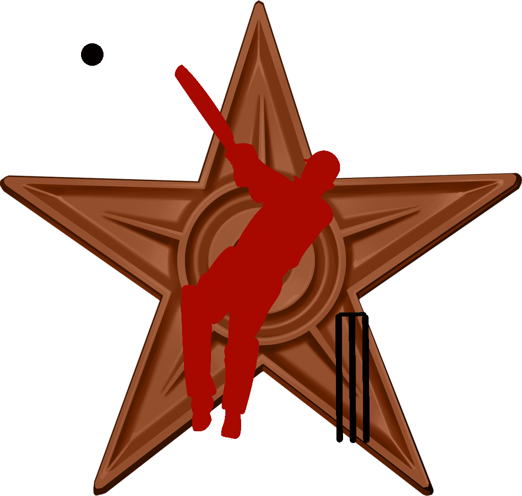 Cricket Batsman Barnstar - Quasars Png Clipart (1024x973), Png Download