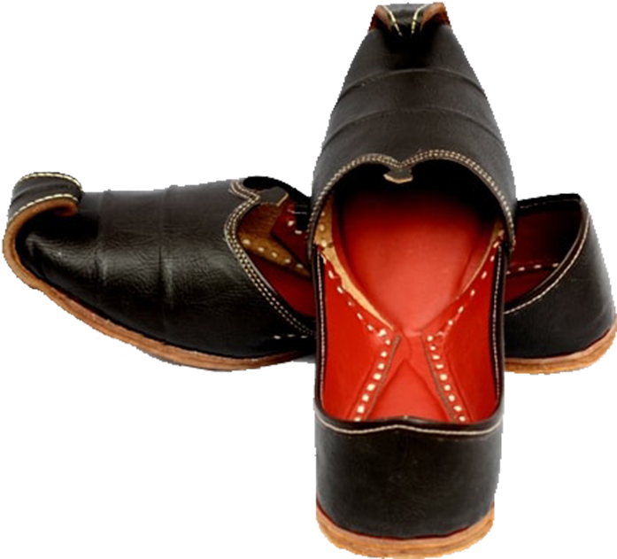 Men Punjabi Jutti - Leather Clipart (720x960), Png Download