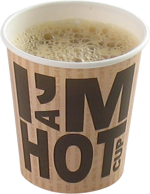 I'm Concept, Cup, I'm A Hot Cup, Cardboard And - Im Hot Paper Cups Clipart (495x639), Png Download