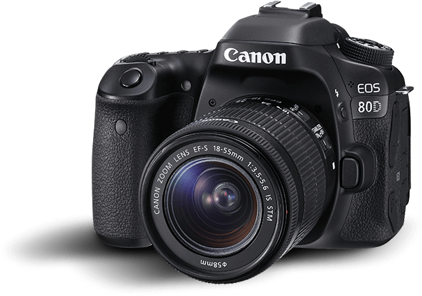 Download Canon 80d Dslr Camera Png Transparent Images - Canon 80d 18 55 Clipart (689x616), Png Download