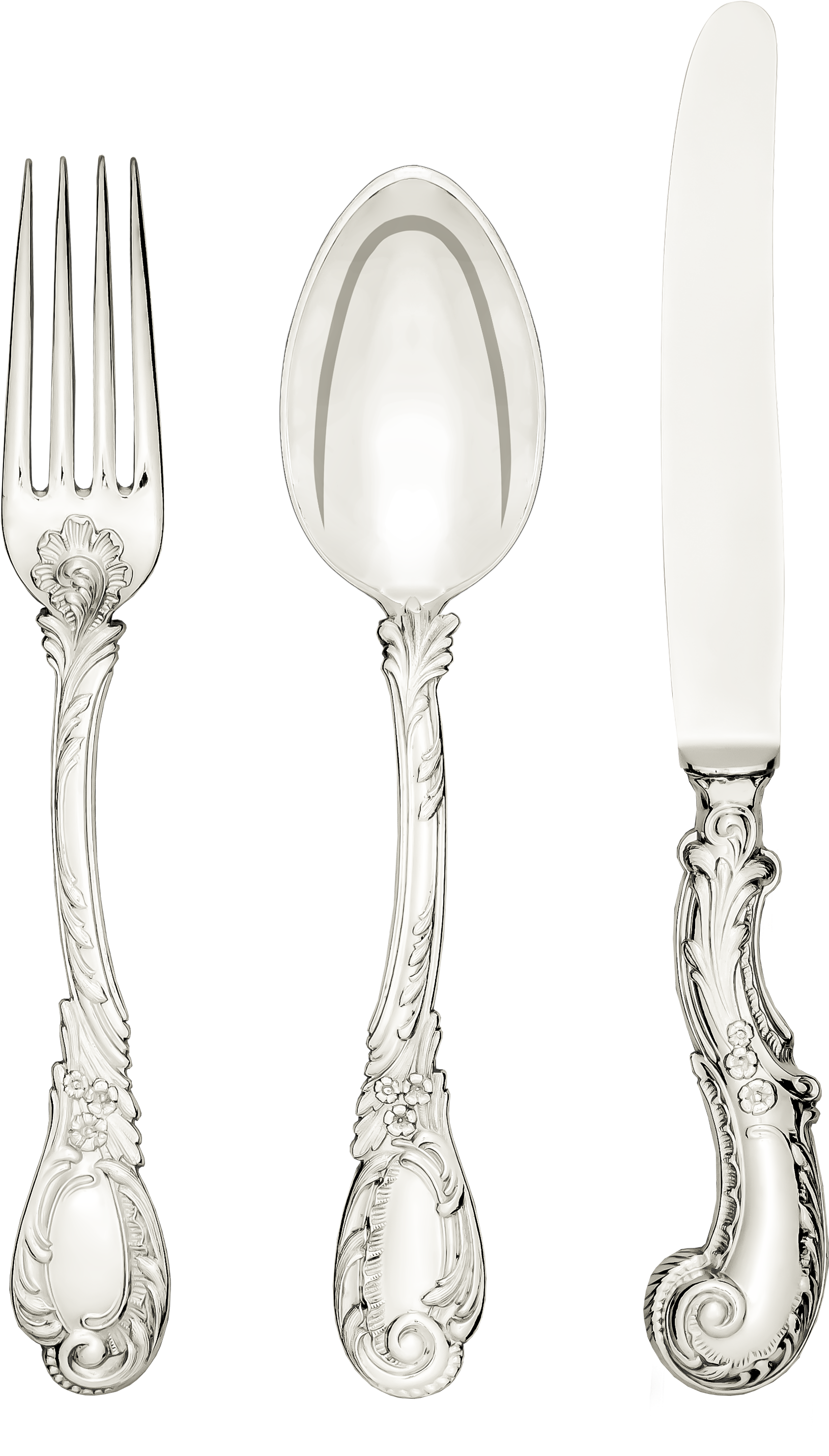 Jarosinski & Vaugoin Hand Forged Silver Cutlery Design - Fork Clipart (2000x3000), Png Download