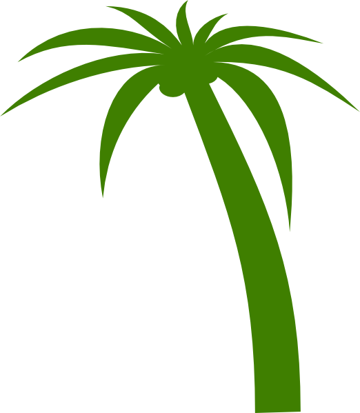 Coconut Tree Clip Art - Green Coconut Tree Vector - Png Download (522x599), Png Download