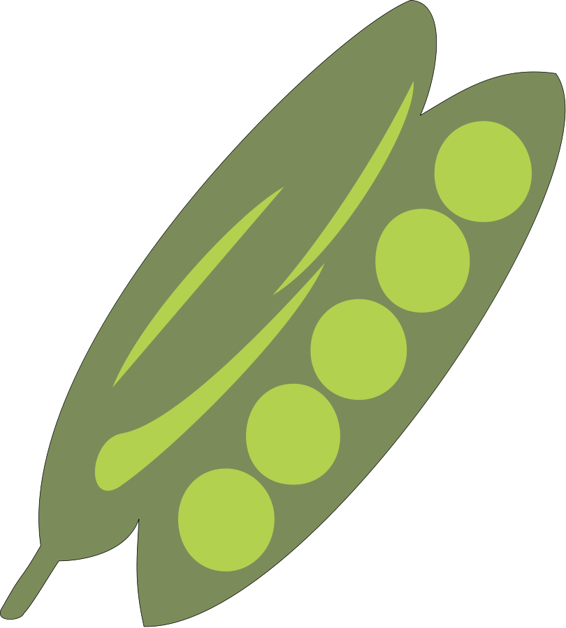 Vector Png Vegetable - Peas In A Pod Clipart Png Transparent Png (810x900), Png Download