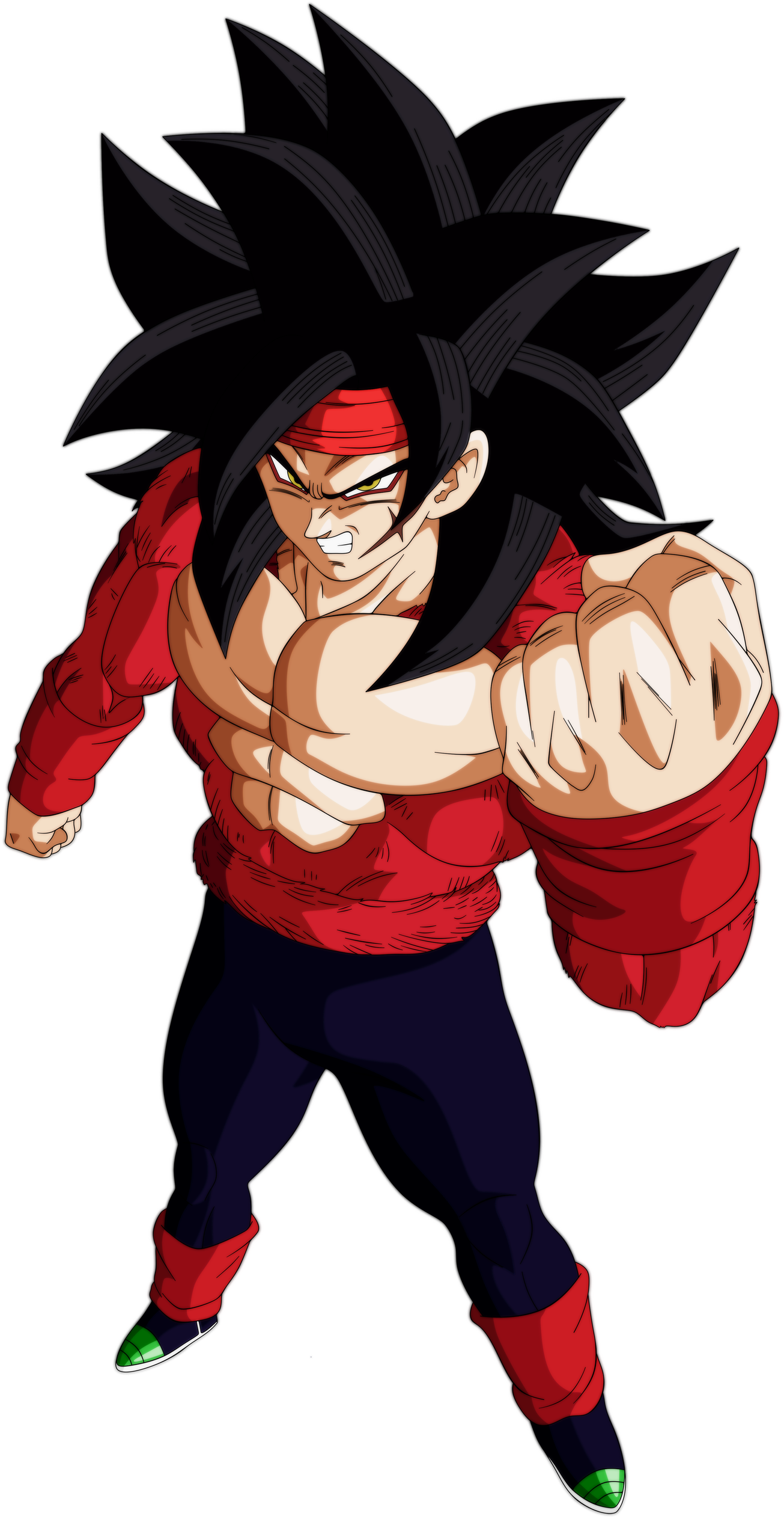 Bardock Ssj4 By Andrewdragonball - Bardock Xeno Ssj4 Clipart (1600x2650), Png Download