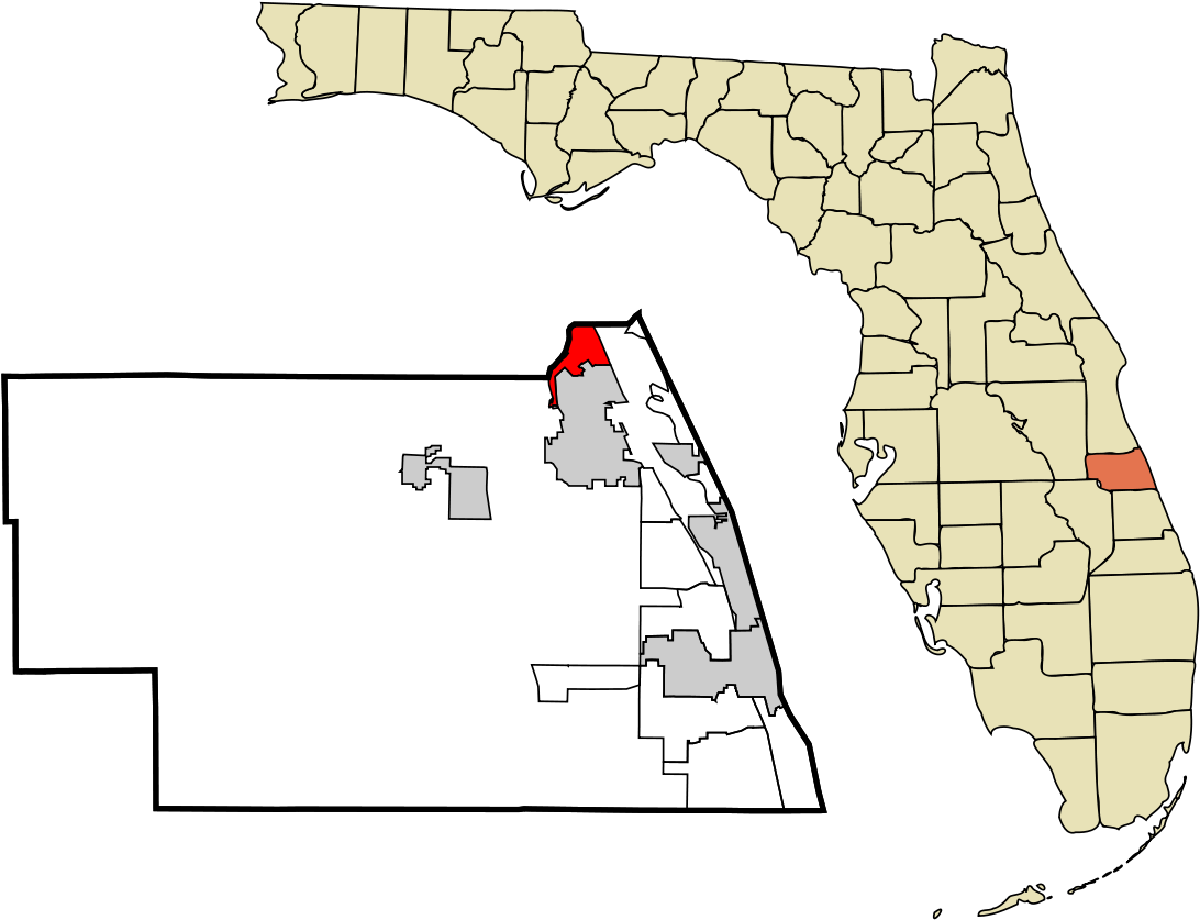 Florida Map With County Lines Lovely Roseland Florida - County Florida Clipart (1200x943), Png Download