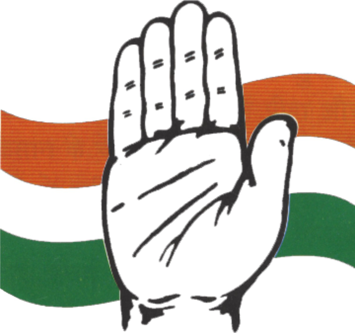 Indian National Congress Symbol, Hot Girls W, Paper - Indian National Congress Outline Clipart (1209x1134), Png Download