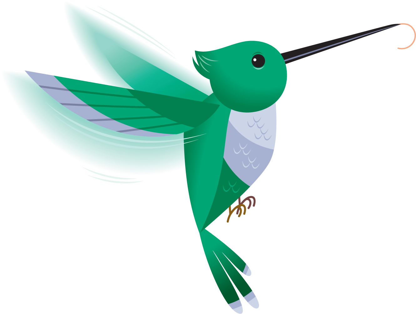 Hummingbird Clipart - Png Download (1475x1092), Png Download