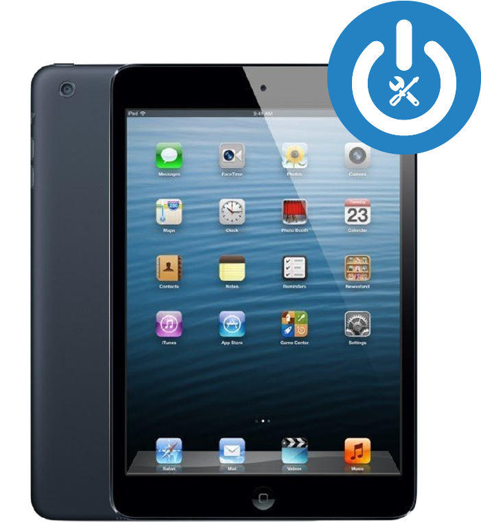 Apple Ipad Mini 1 Power Button Repair - Grand Teton National Park, Mount Moran Clipart (701x760), Png Download