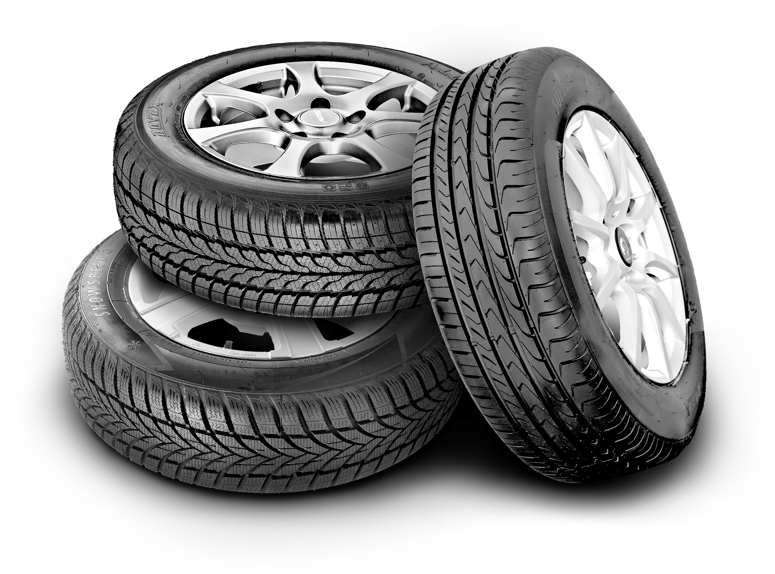 3 Banden Compositie - Tire Clipart (3234x2010), Png Download