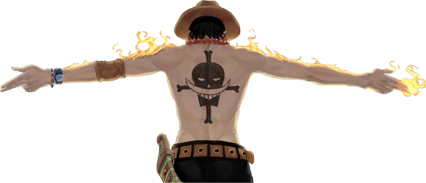 Ace One Piece Png - Ace One Piece Wallpaper Iphone Clipart (1362x587), Png Download