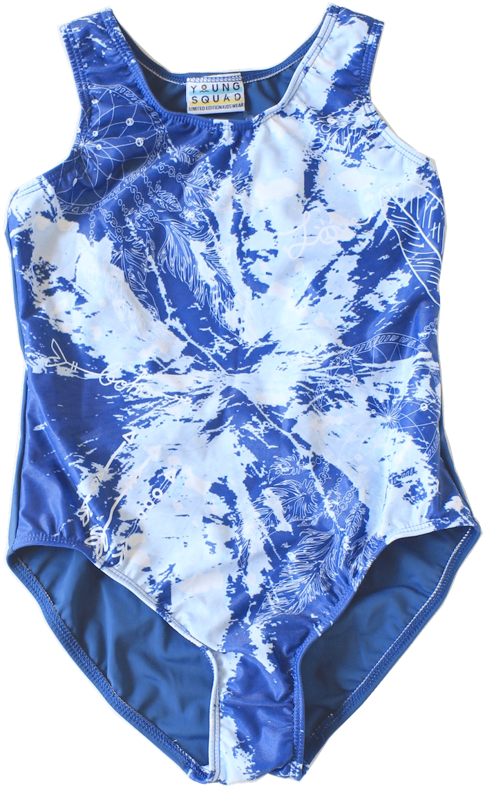 Girls One Piece Swimsuit Boho - Maillot Clipart (1200x1355), Png Download