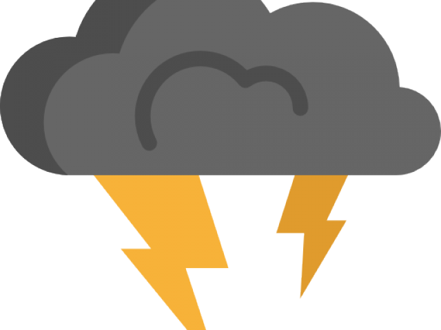 Dark Clipart Thunder Cloud - Dibujos De Una Tormenta Electrica - Png Download (640x480), Png Download