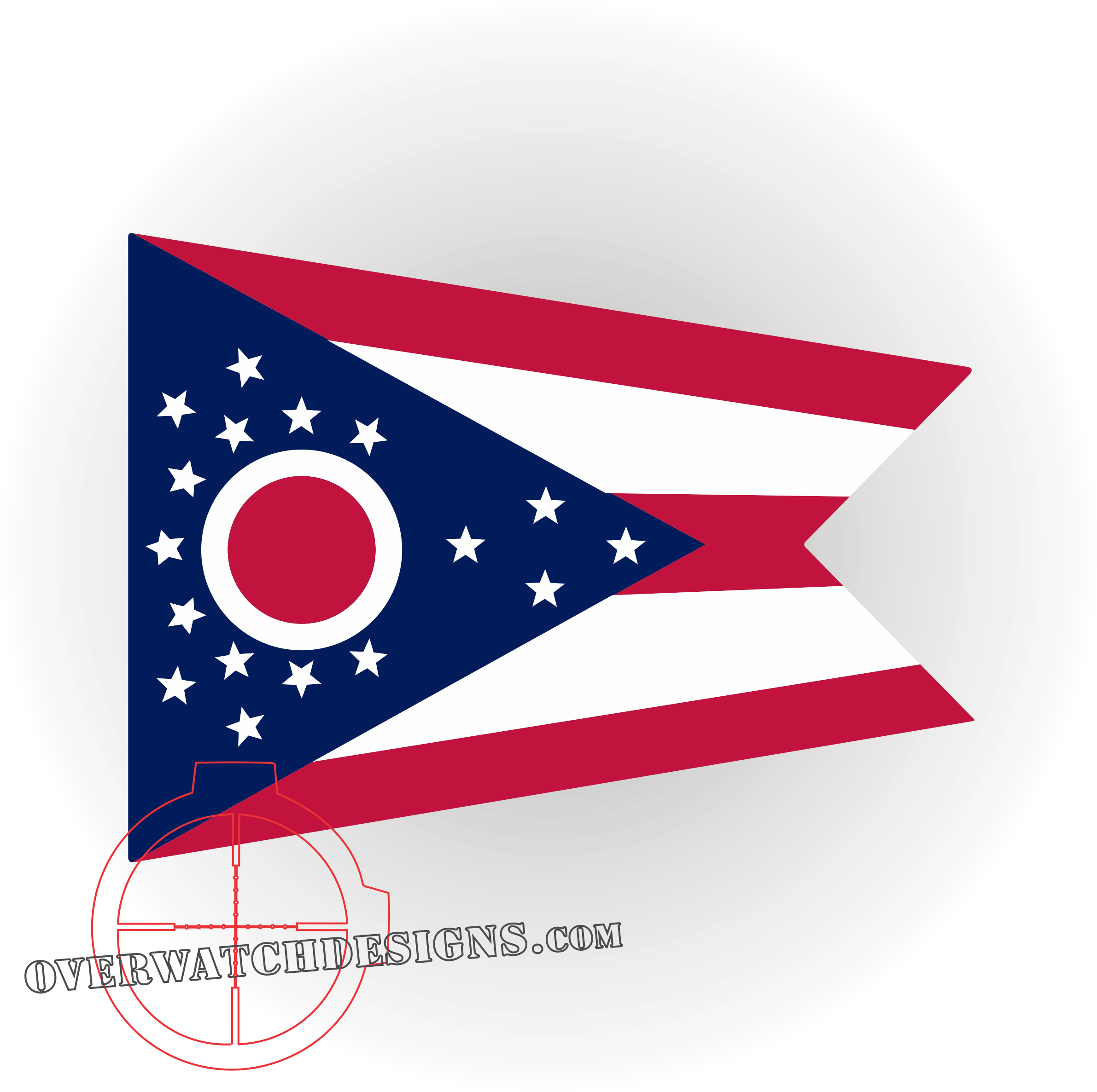 Ohio Flag - Printable Ohio State Flag Clipart (2409x2396), Png Download