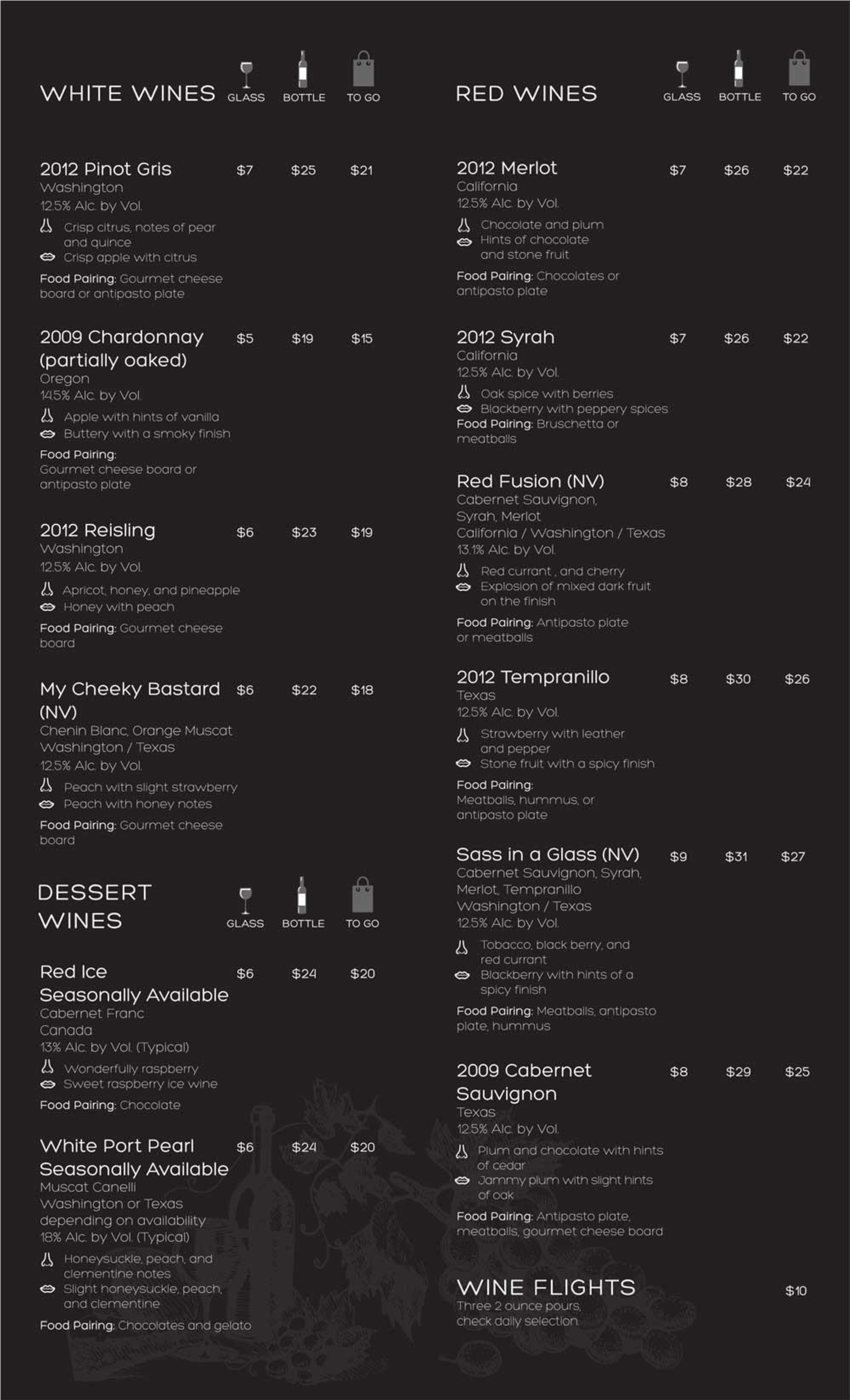 Umbra Winery, Grapevine Menu - Menu Clipart (2550x4200), Png Download