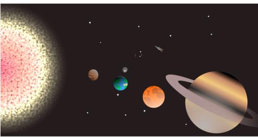 Solar System Planet Natural Satellite Venus Earth - Solar System Clipart (530x750), Png Download