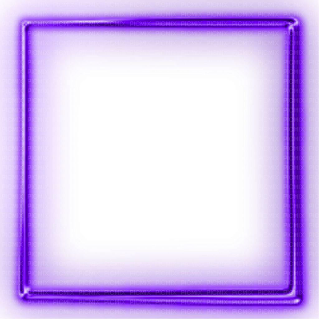 Purple Neon Sign Border Corner Divider Frame Picture - Transparent Background Neon Light Border Clipart (1024x1024), Png Download