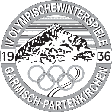 Garmisch-partenkirchen Winter Olympics - 1936 Olympics Logo Clipart (800x450), Png Download