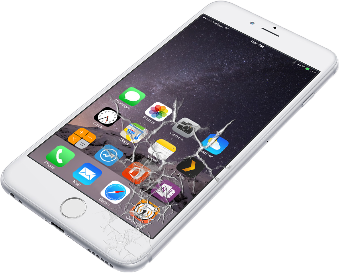 Iphone Clipart Cracked - Iphone 6 Plus Price In Singapore 2018 - Png Download (1024x576), Png Download