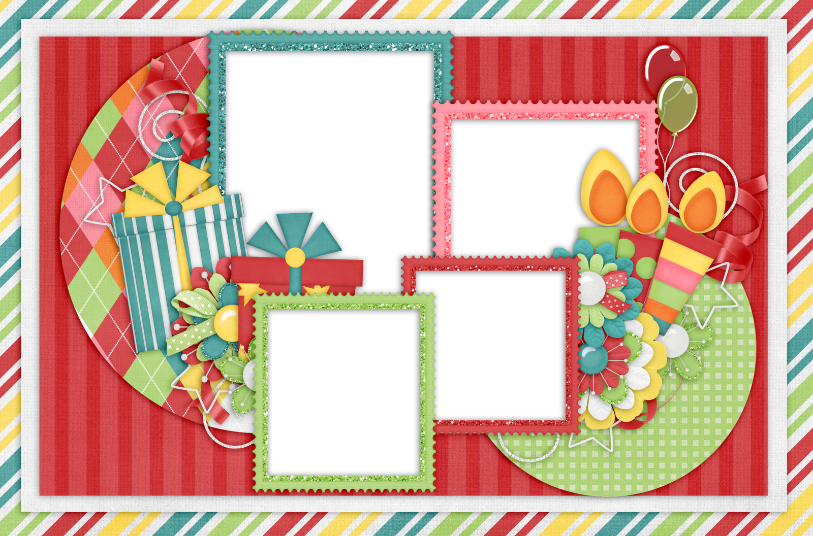Marcos Para Fotos Infantiles De Cumplea Os Fondos De - Marcos Para Fotos De Cumplealos Clipart (1600x1056), Png Download