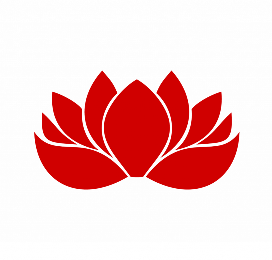 Three Flowers Silhouette Clipart Silhouette Clip Art - Pink Lotus Flower Clipart - Png Download (900x860), Png Download