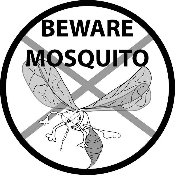 Beware Mosquito Svg Clip Arts 600 X 600 Px - Png Download (600x600), Png Download