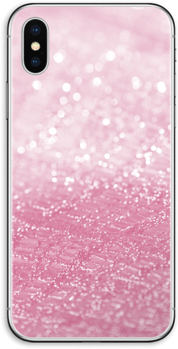 Pink Glitter Skin Iphone Xs - Iphone 8 Plus Glitter Case Clipart (395x800), Png Download