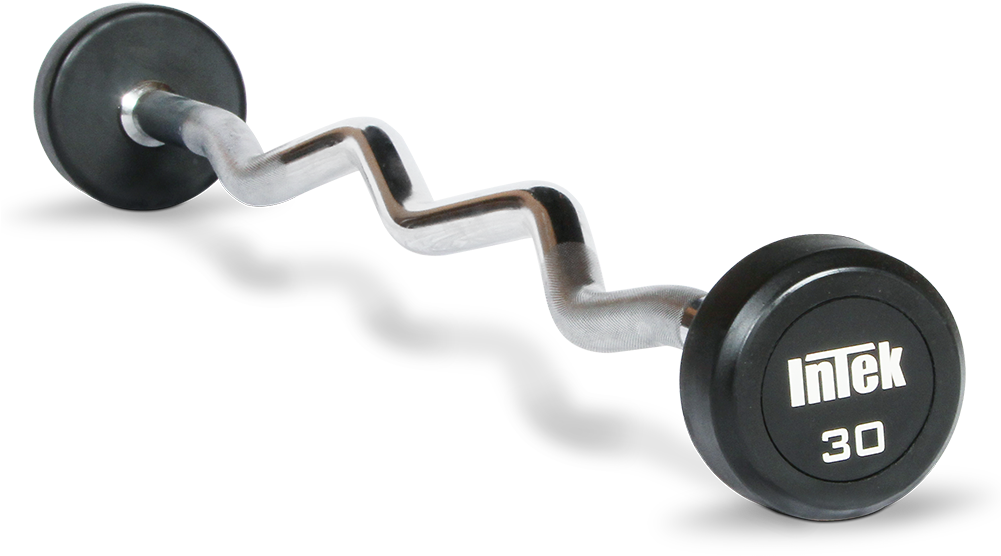 Image Black And White Library Dumbbell Clipart Gym - Curl Bars - Png Download (1000x609), Png Download