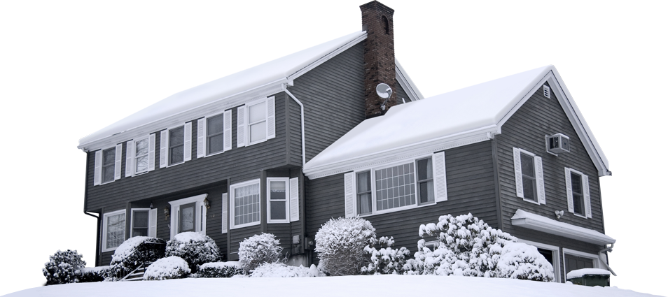 Déneigement De Toiture - Snow Home Png Clipart (954x425), Png Download