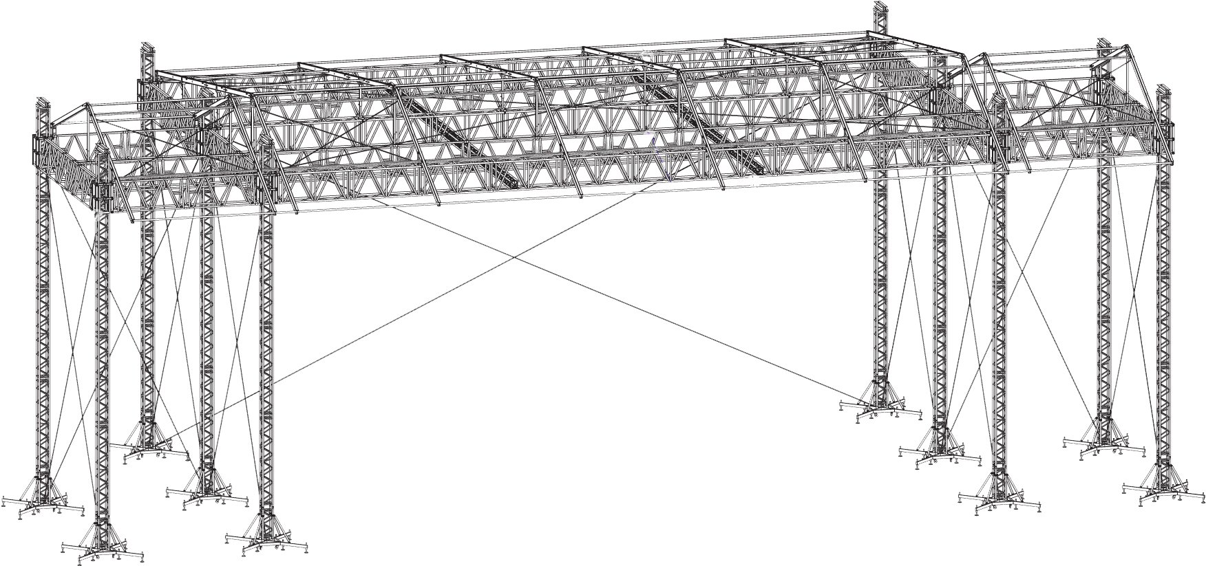 Stage Prolyte Lt Roof - Sketch Clipart (1960x858), Png Download