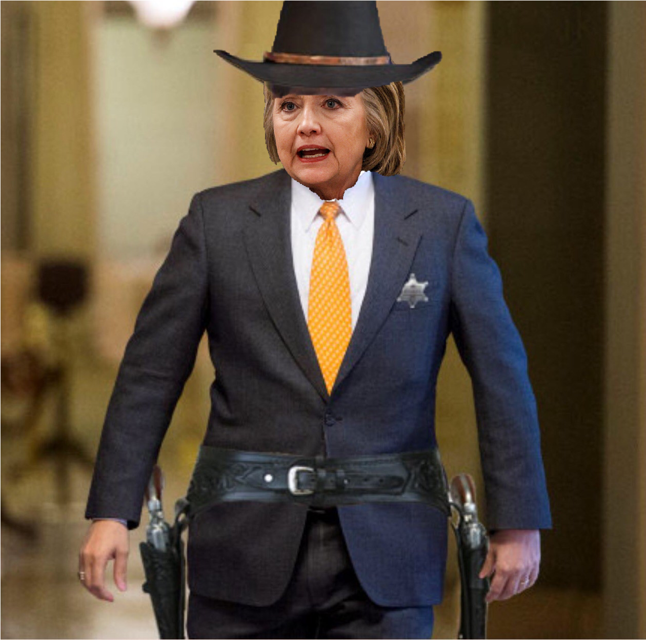 Hand Over The Nazi Frogs, - Ted Cruz Cowboy Hat Clipart (2301x1248), Png Download
