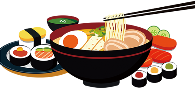 Ramen Clipart Japan Food - Food Cartoon Pic Png Transparent Png (640x480), Png Download