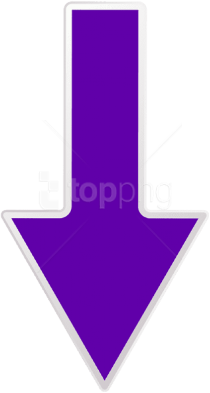 Free Png Download Arrow Purple Down Transparent Clipart - Transparent Background Purple Arrow (480x803), Png Download