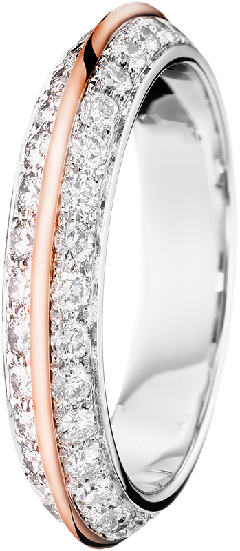 Silver Wedding Rings Png - Alliance Boucheron Or Rose Clipart (960x960), Png Download