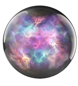Nebula Clipart Colorful Smoke - Magic Crystal Ball Png Transparent Png (709x531), Png Download