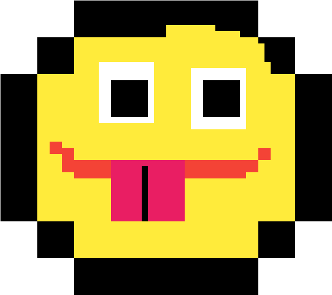 Pixel Art Location Pin , Png Download - Pixel Happy Face Clipart (649x577), Png Download