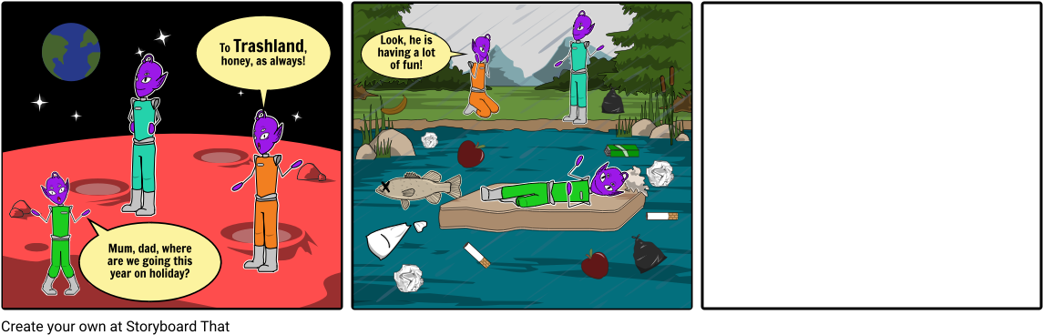 Aliens - Cartoon Clipart (1164x385), Png Download