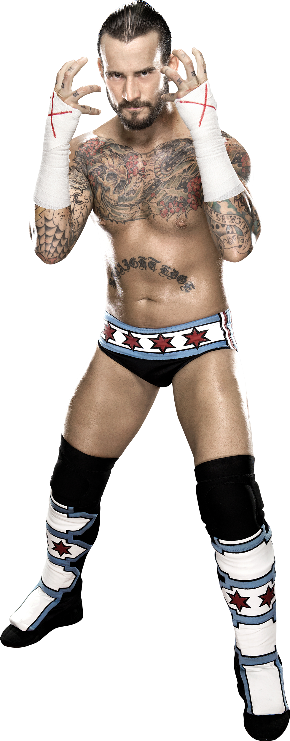 Cm Punk Png Image - Cm Punk Wwe Png Clipart (978x2500), Png Download