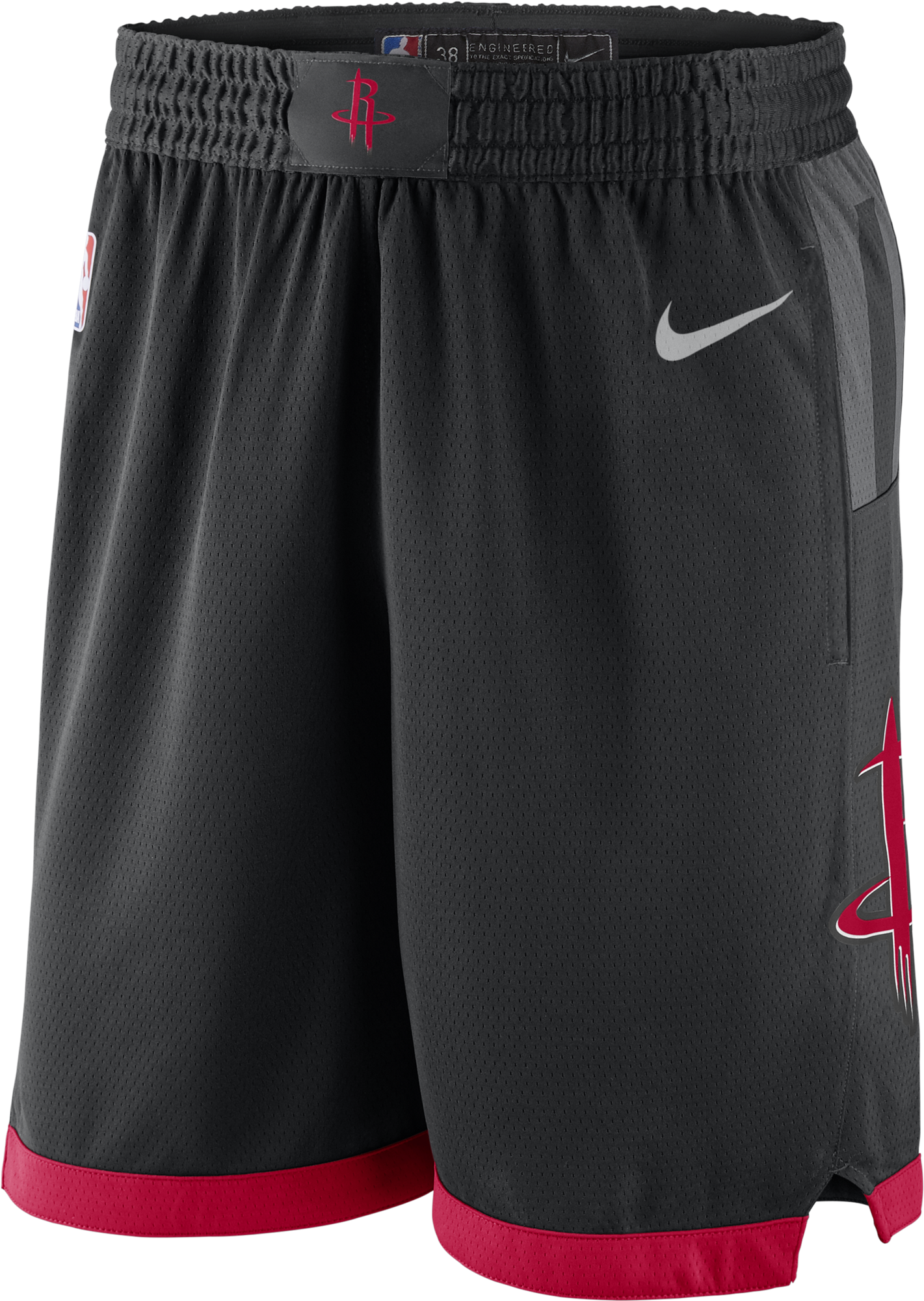 Nike Nba Houston Rockets Swingman Shorts - Rockets Jersey Short 2018 Clipart (2000x2000), Png Download