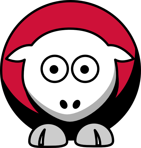 Sheep Houston Rockets Team Colors Svg Clip Arts 564 - Png Download (564x594), Png Download