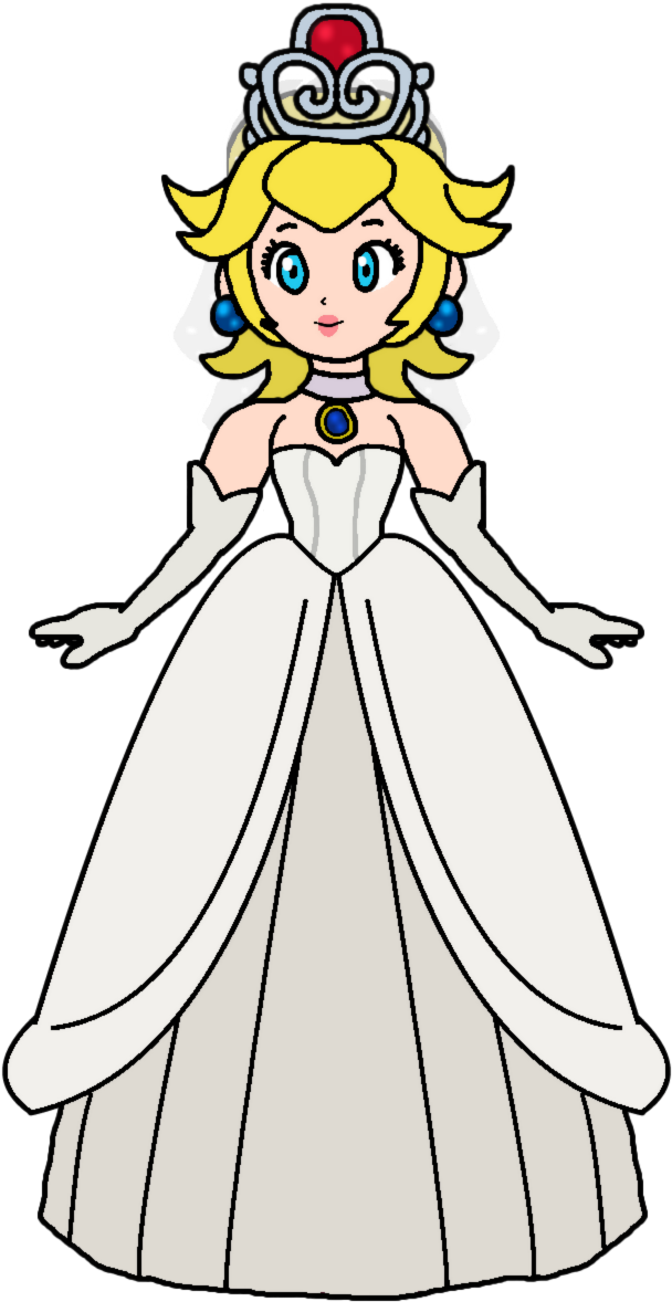 Princess Peach Katlime , Png Download - Super Mario Odyssey Wedding Peach Clipart (608x1178), Png Download