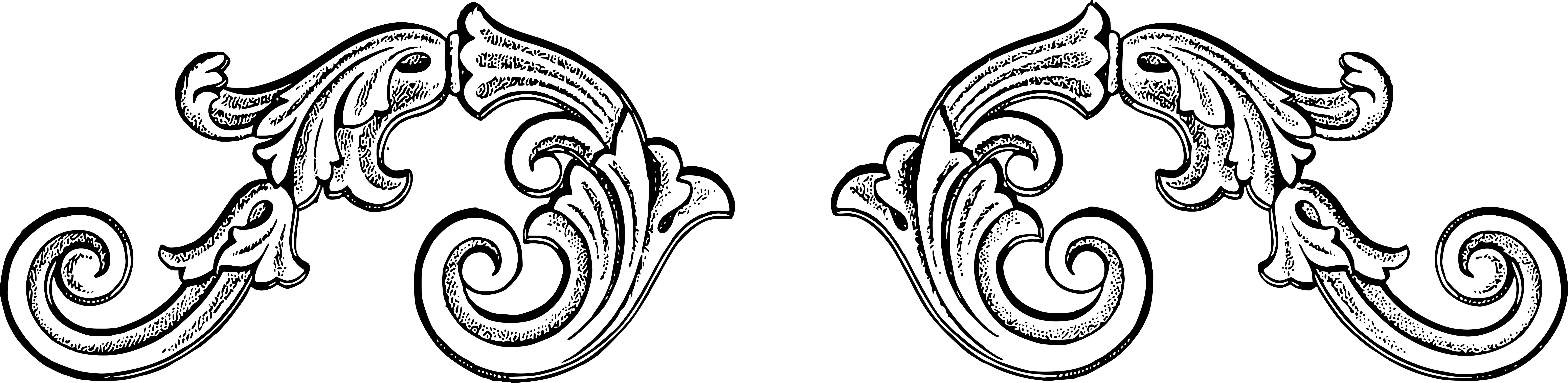 More Royalty Free Vintage Flourish Art Images - Flourish Vintage Png Clipart (7770x1899), Png Download