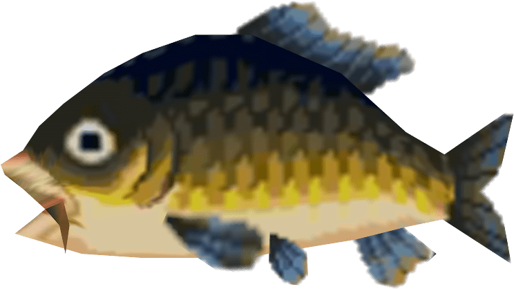 S Animal Crossing New Leaf Carp The Models Resource - Pomacentridae Clipart (750x650), Png Download