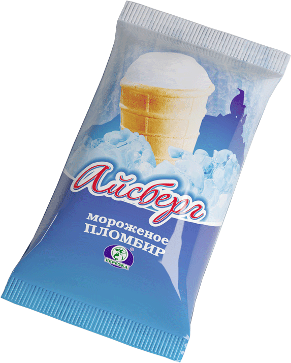 «iceberg» Premium Plombir Ice Cream - Ice Cream Clipart (573x714), Png Download