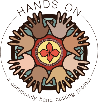 A Community Hand Casting Project - Circle Clipart (612x559), Png Download