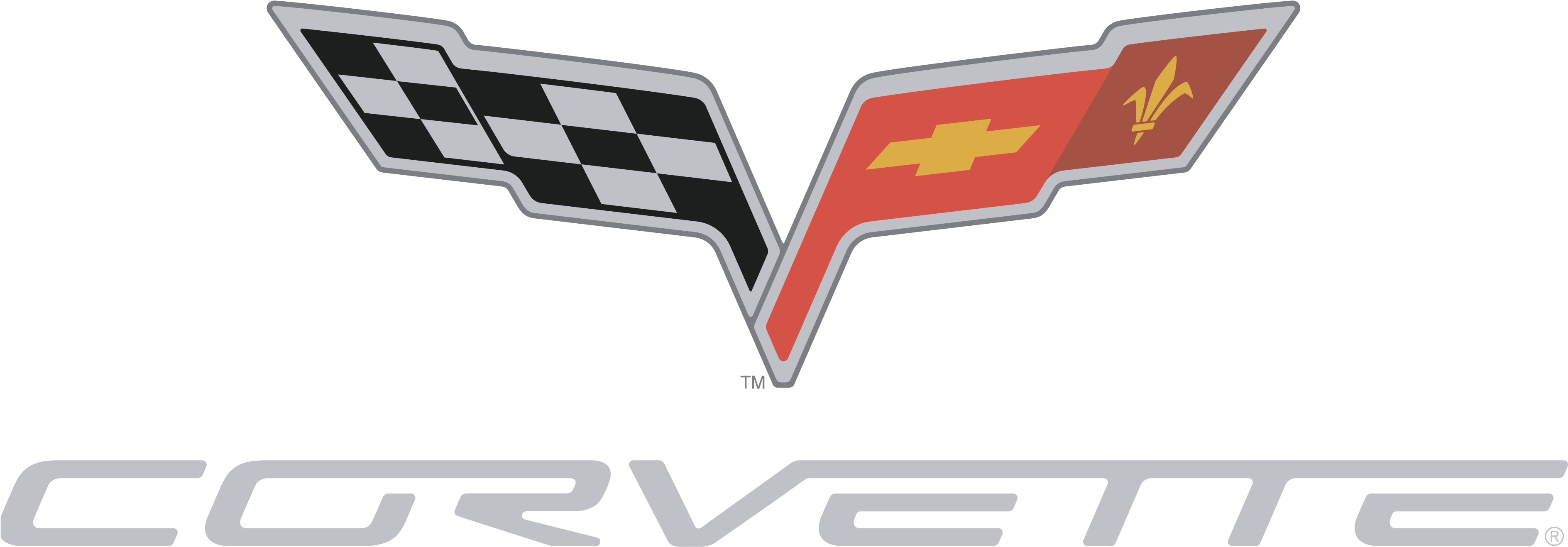 Corvette Logo Zeichen Vektor Bedeutendes - Corvette C6 Logo Vector Clipart (3840x2160), Png Download