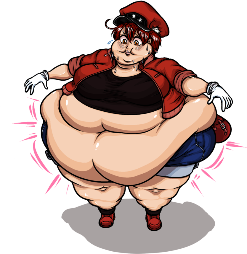 Blood Cell Cartoon - Fat Darling In The Franxx Deviantart Clipart (860x929), Png Download